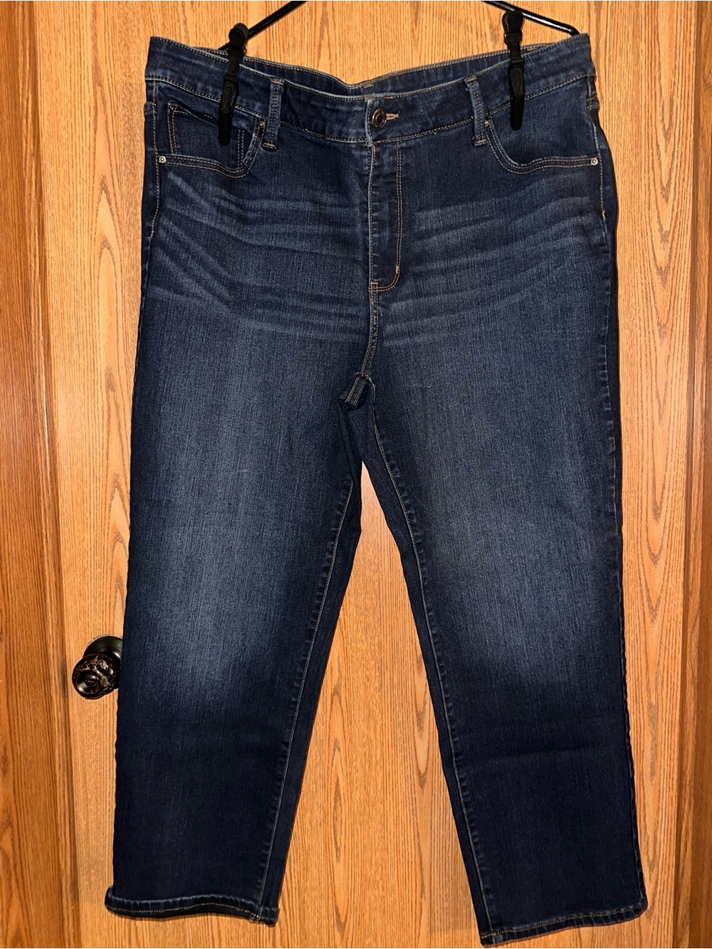 Time and Tru Men's Dark Blue Relaxed Stretch Jeans